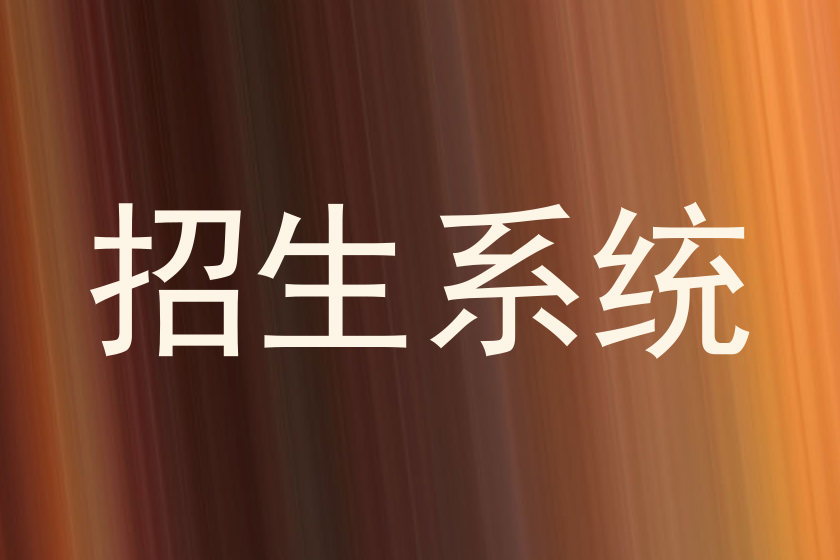 招生系统