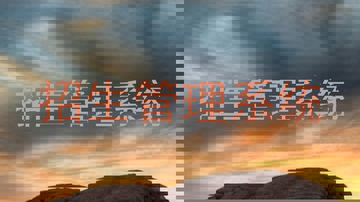 招生管理系统