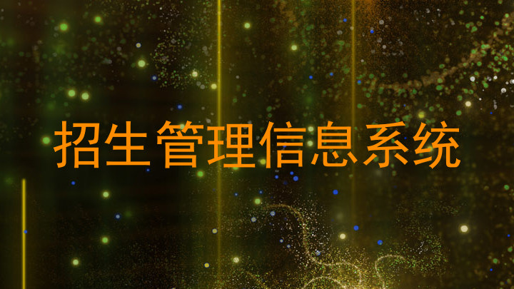 招生管理信息系统