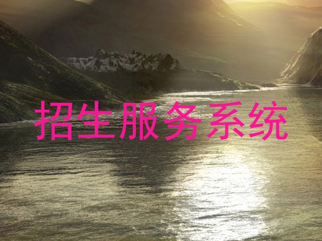 招生服务系统