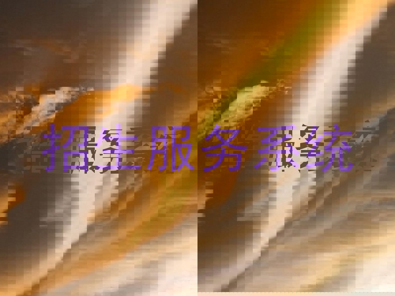 招生服务系统