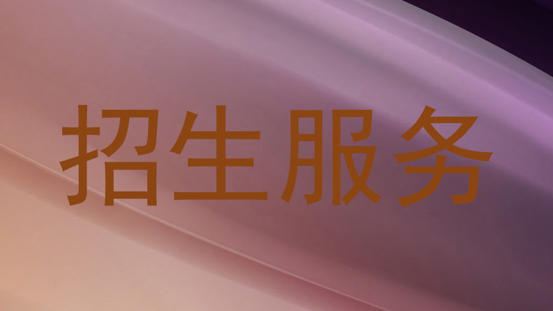 招生服务