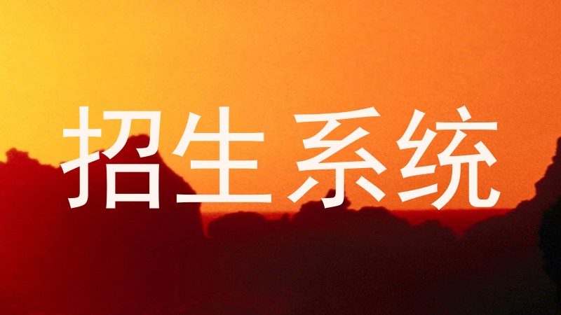 招生系统