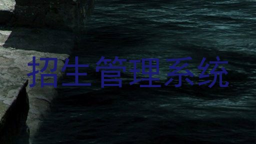 招生管理系统