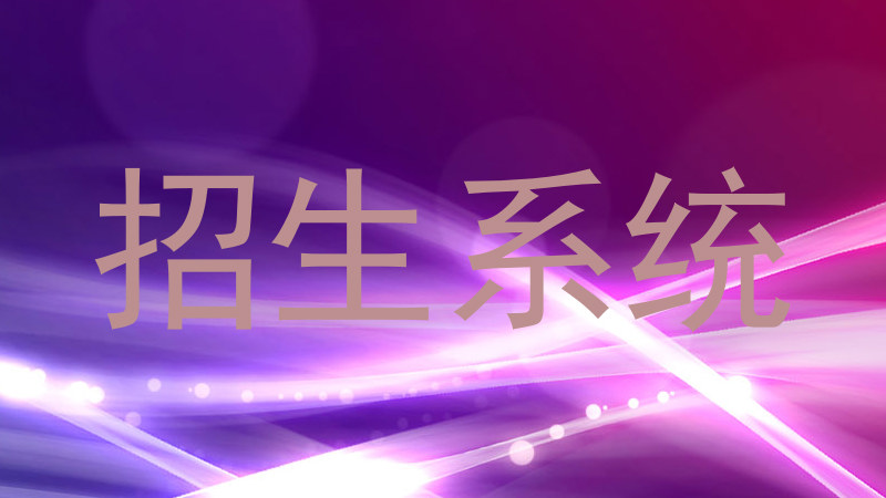 招生系统