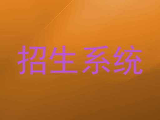 招生系统