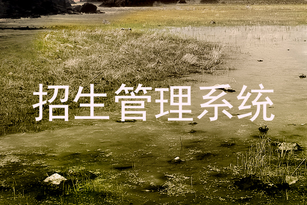 招生管理系统