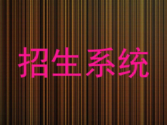 招生系统