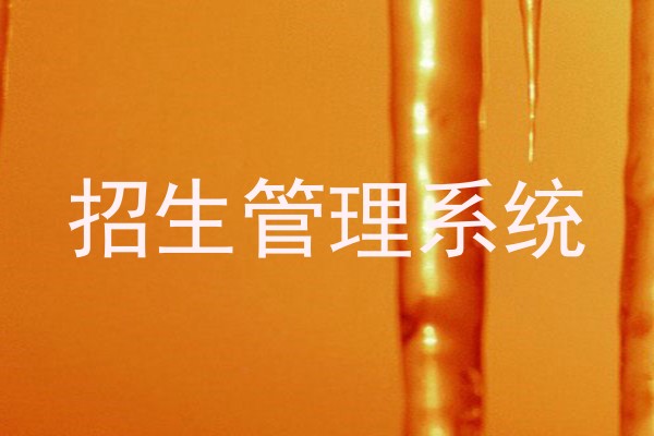 招生管理系统