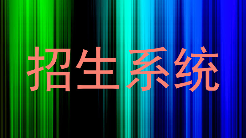 招生系统
