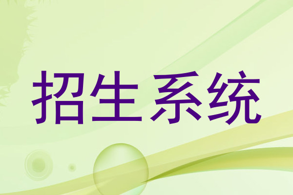 招生系统