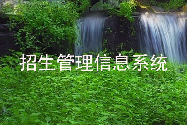 招生管理信息系统