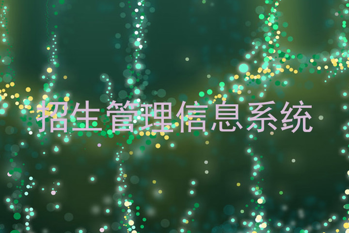 招生管理信息系统