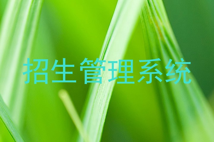 招生管理系统