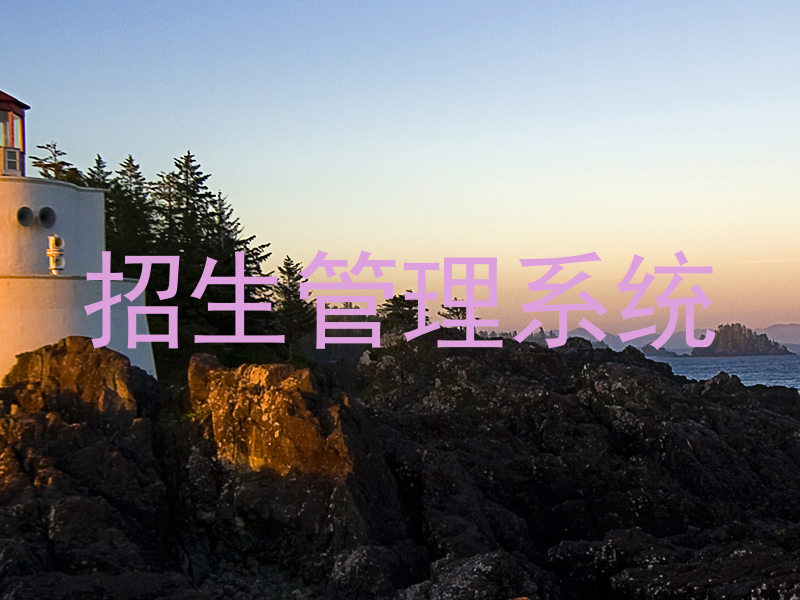 招生管理系统