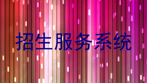 招生服务系统