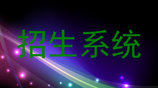 招生系统