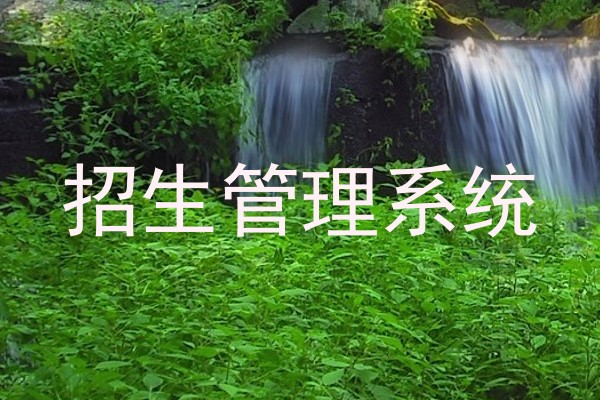 招生管理系统