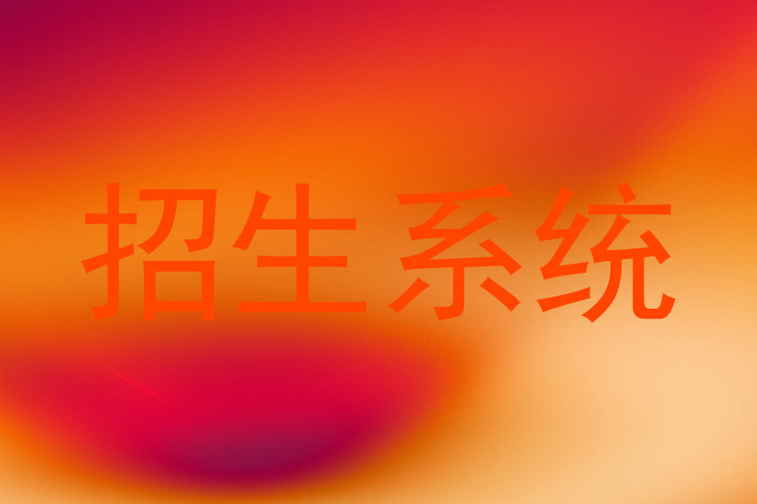 招生系统