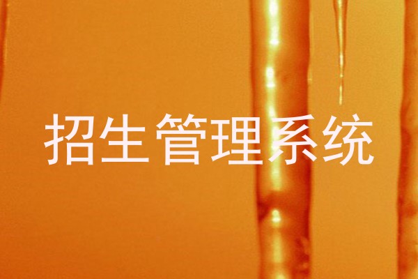 招生管理系统