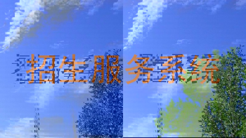 招生服务系统
