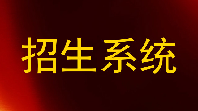 招生系统
