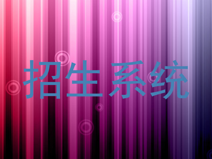 招生系统