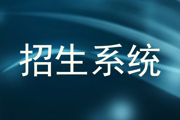 招生系统