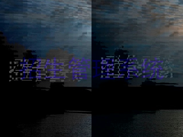 招生管理系统