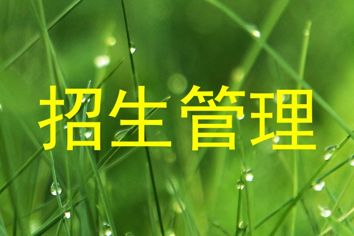 招生管理
