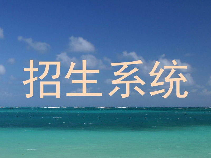 招生系统