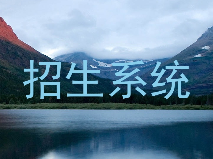 招生系统