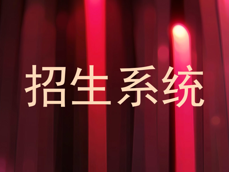 招生系统