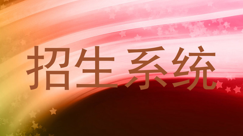 招生系统