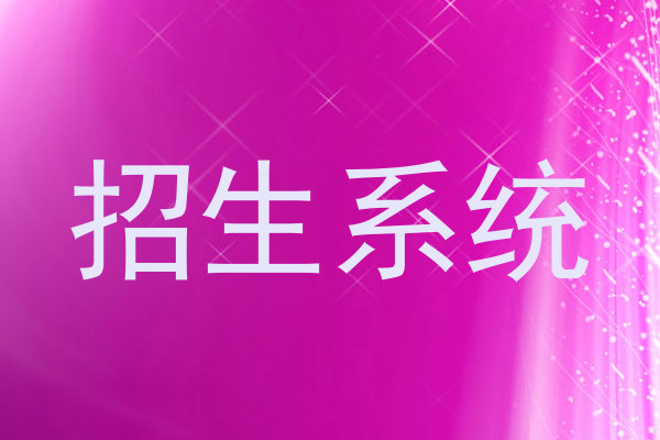 招生系统
