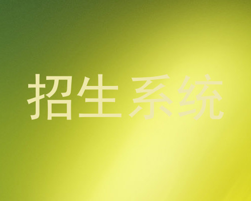 招生系统