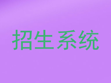 招生系统