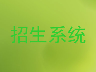 招生系统