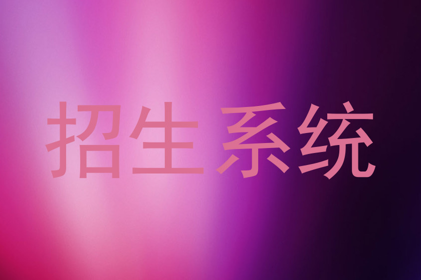招生系统