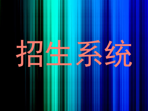 招生系统