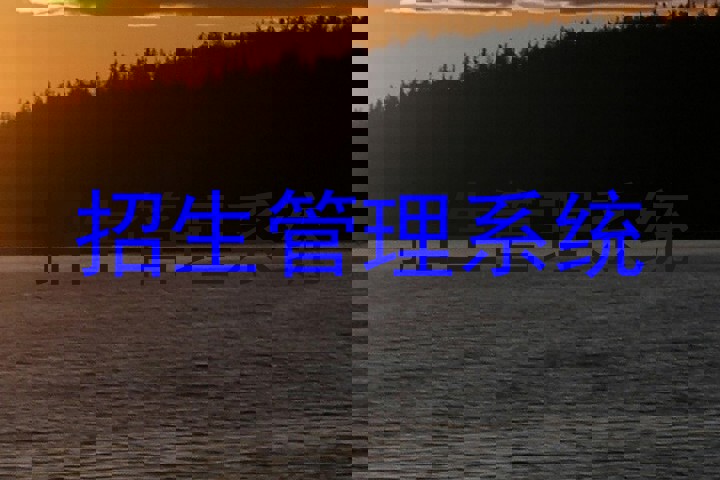 招生管理系统