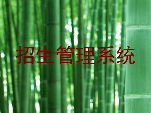 招生管理系统