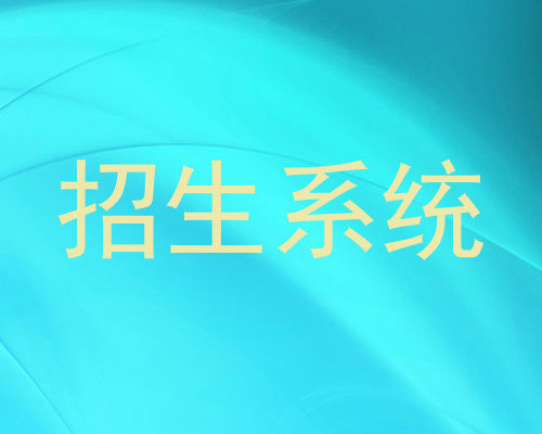 招生系统