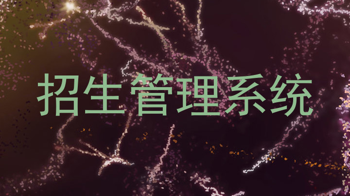 招生管理系统