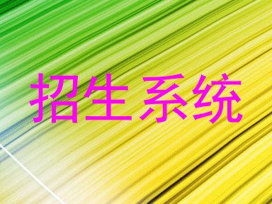 招生系统