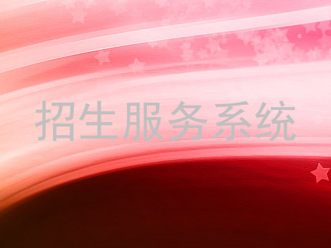 招生服务系统