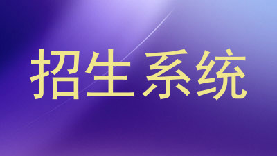 招生系统