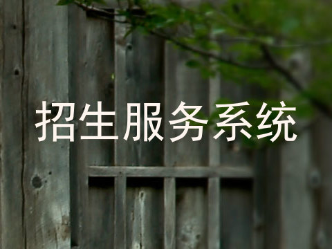 招生服务系统