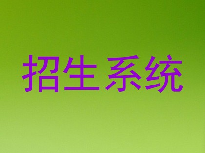 招生系统