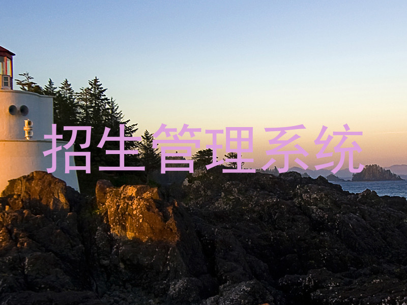 招生管理系统